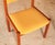 Gold Vintage Danish Teak Dining Chairs with Yellow Fabric Upholstery, 1970s, Set of 4 For Sale - Image 8 of 12