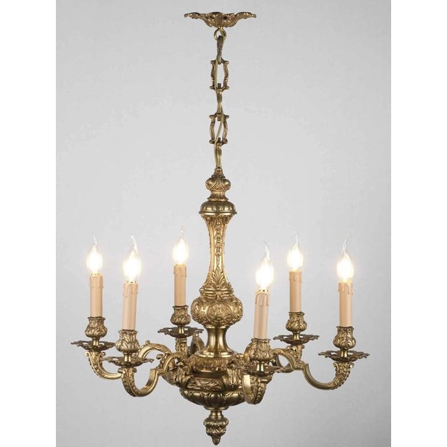 Antique Mazarin Chandelier in Gilded Bronze For Sale - Image 9 of 11