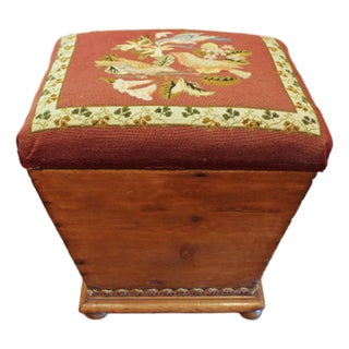 Circa 1835 English William IV Lift-Top Ottoman For Sale