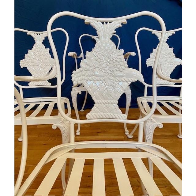 Russell Woodard Garden Dining Room Chairs by Woodard For Sale - Image 4 of 17