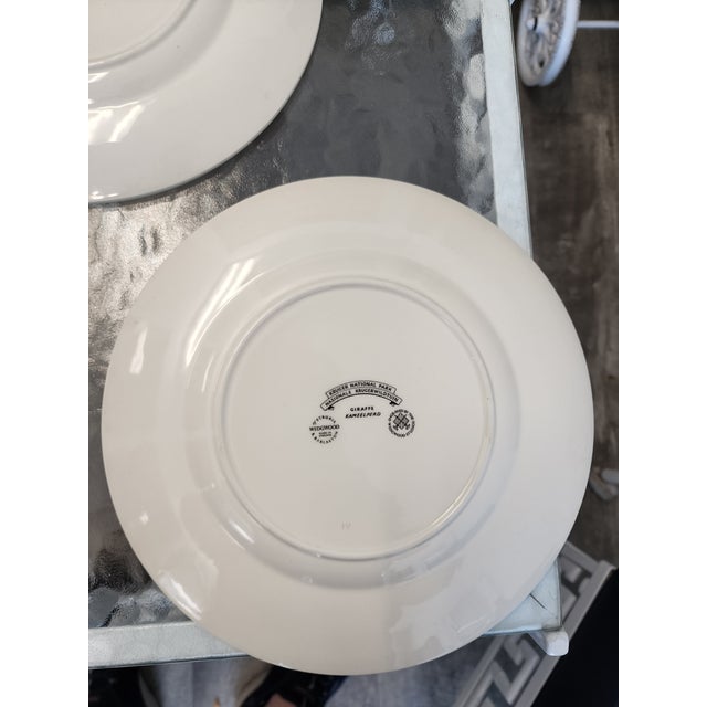 Cream Mid 20th Century Wedgwood Etruria Kruger National Park Jungle Animal Dinner Plates - Set of 5 For Sale - Image 8 of 12