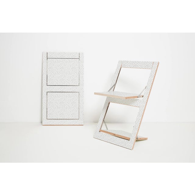 Fläpps Folding Chair – Watercolor Dots by Kind of Style for Ambivalenz For Sale - Image 4 of 4