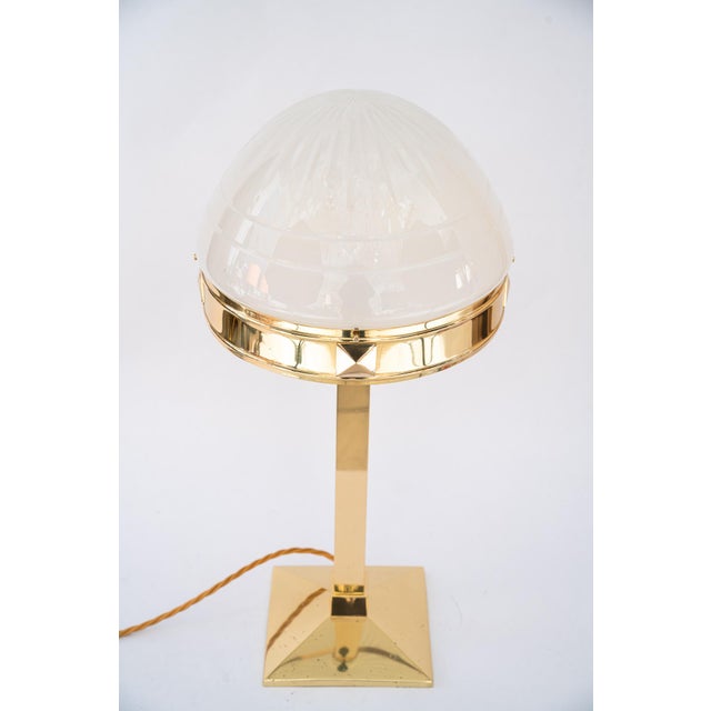 Art Deco Table Lamp with Glass Shade, Vienna, 1920s For Sale - Image 4 of 18
