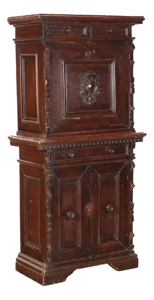 Antique Neo-Renaissance Cabinet in Wood