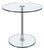 Space Age Side Table in Chrome and Glass, 1980s For Sale