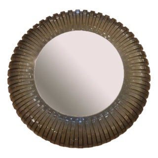 Illuminated Glass Mirror, 1970s For Sale