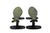Rustic Green Brass Fish Door Handles, a Pair For Sale - Image 3 of 3