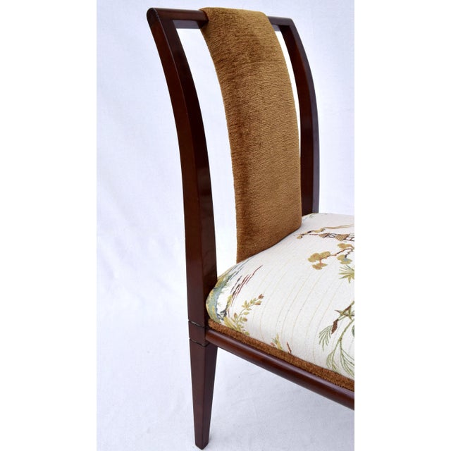 Set of 6 Mahogany Dining Chairs by Tommi Parzinger, 1950s For Sale - Image 12 of 12