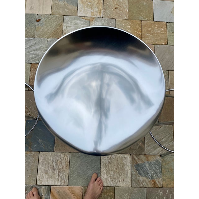 Silver Set of 4 Pepe Cortés for Knoll Jamaica Counter Stools For Sale - Image 8 of 12