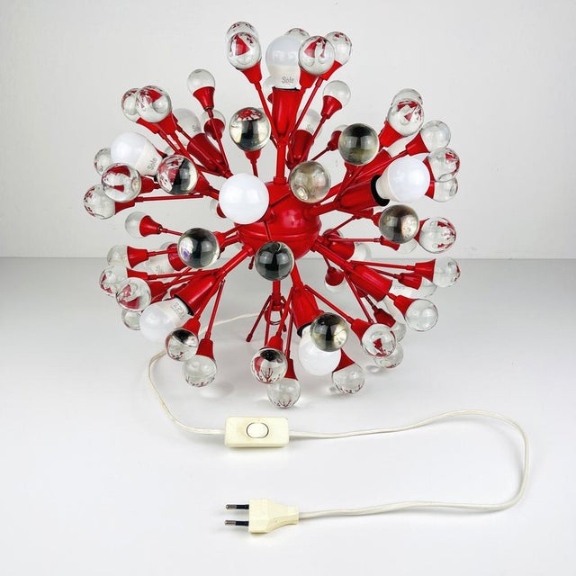 Mid-Century Sputnik Murano Glass Ball Table or Pendant Lamp, Italy, 1970s For Sale - Image 11 of 14