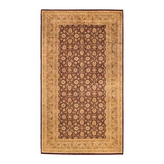 Mogul, One-of-a-Kind Hand-Knotted Runner Rug - Red, 8' 4" x 15' 0" For Sale