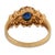 Vintage Sapphire Diamond 18k Yellow Gold Ring, Size 6 For Sale In Los Angeles - Image 6 of 6