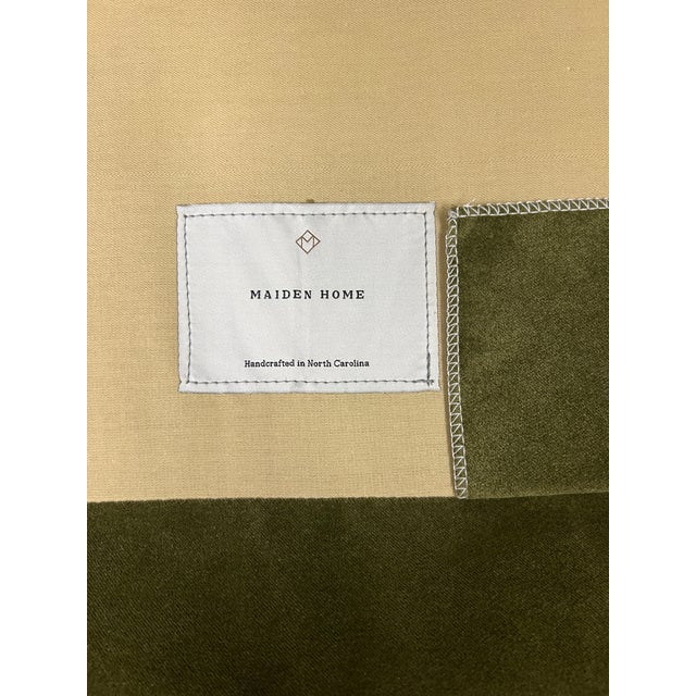 Maiden Home Varick Sofa in Olive Performance Velvet Chairish