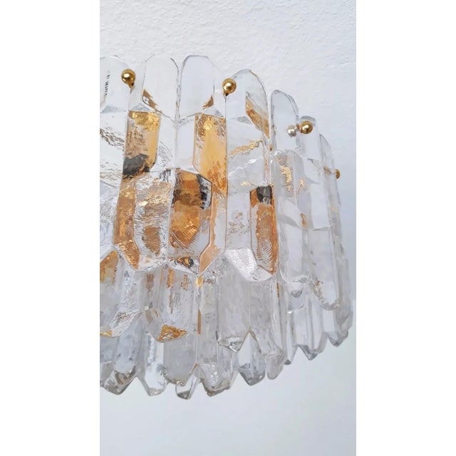 Ceiling Lamp Model 5457 in Brass & Glass by J. T. Kalmar for Kalmar, 1960s For Sale - Image 17 of 18