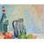 French Vintage Still Life Painting on Board For Sale - Image 4 of 9