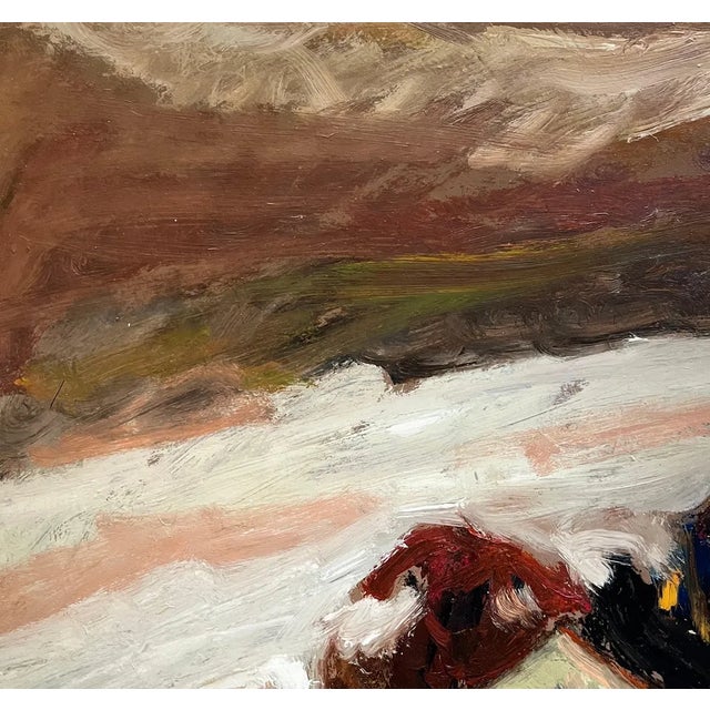 Jean Krille, Landscape 119, Oil on Masonite, 1983 For Sale - Image 4 of 10