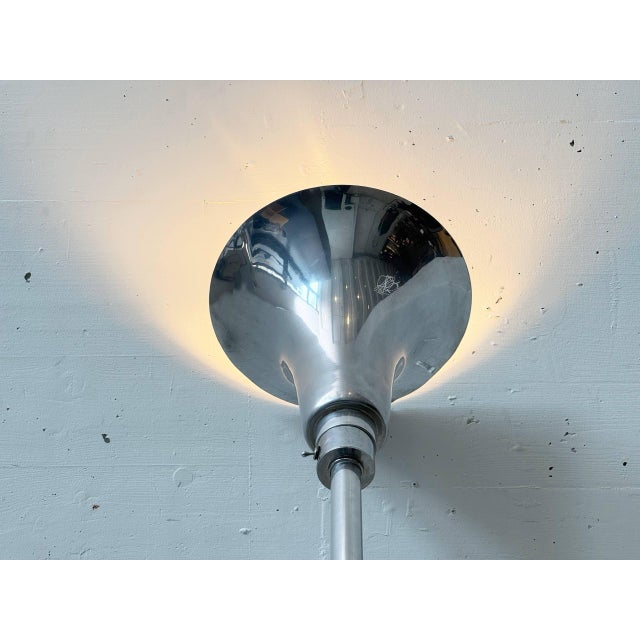 Art Deco Floor Lamp in Chrome-Plated Metal, 1930s For Sale - Image 9 of 18