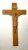 Brown Antique Hand Carved Wood Religious Jesus Christ Crucifix Cross Sculpture God For Sale - Image 8 of 14