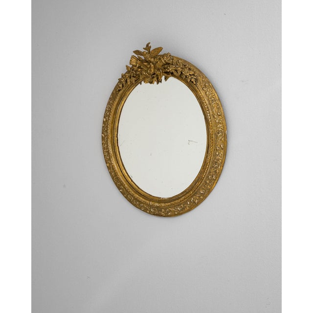 19th Century France Gold Wood Mirror For Sale - Image 4 of 10