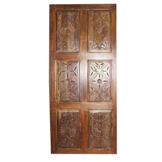 19th Century Antique Carved Door For Sale