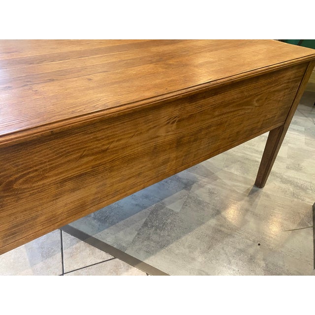 Five-Drawer Desk in Oak, 1950 For Sale - Image 13 of 18