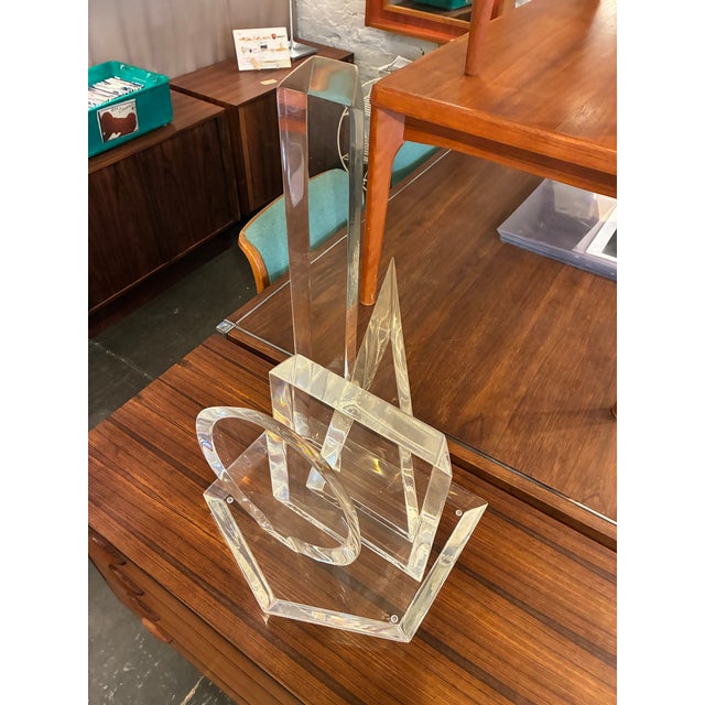 1970s 1970s Large Lucite Table Sculpture by Hivo Van Teal For Sale - Image 5 of 6