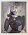 Pablo Picasso Vintage Pablo Picasso Limited Edition Print Femme en Costume Noir (Woman in Black Dress or Buste De Femme en Noir) 1950 Cubist Portrait For Sale - Image 4 of 10
