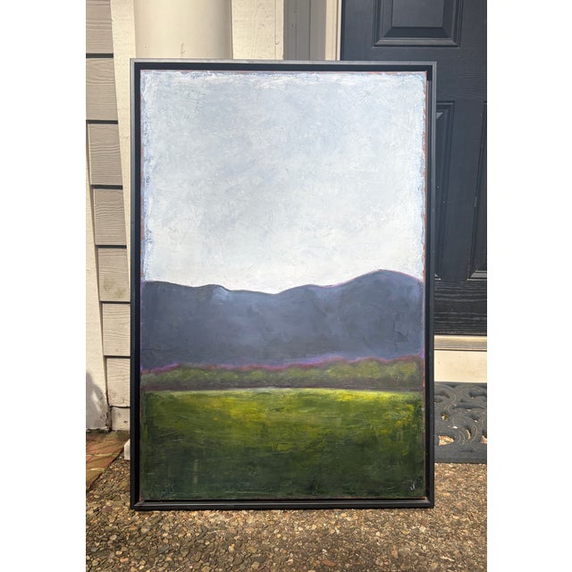 Contemporary Sarah Trundle, Contemporary Landscape Oil Painting, "Blue Ridge" For Sale - Image 3 of 5