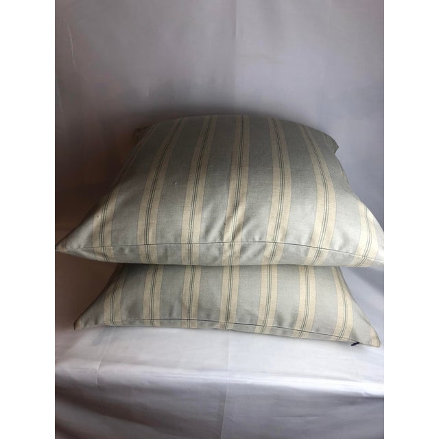 Contemporary Cowtan and Tout Stripe Wool Pillow With 90/10 Down Insert For Sale - Image 3 of 5