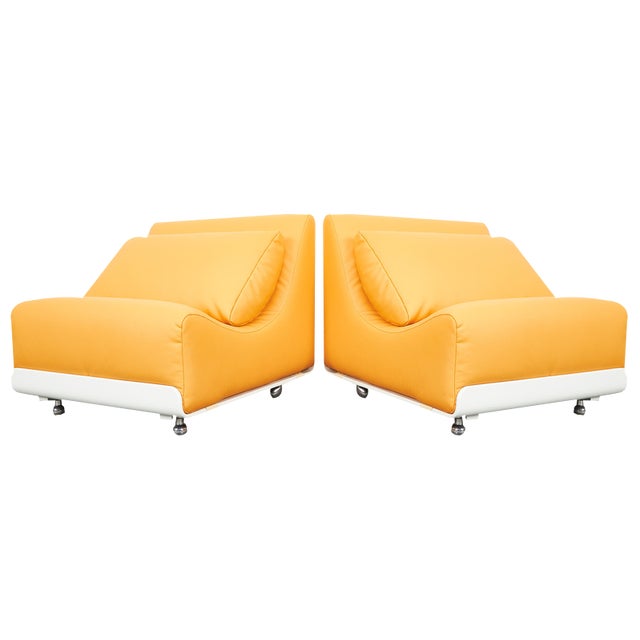Mid-Century Space Age Orbis Plywood Lounge Chairs by Luigi Colani for Cor, 1972, Set of 2 For Sale