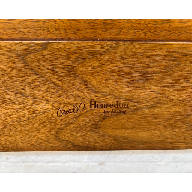 Vintage Walnut 'Circa 60' Headboard by Henredon For Sale - Image 9 of 9