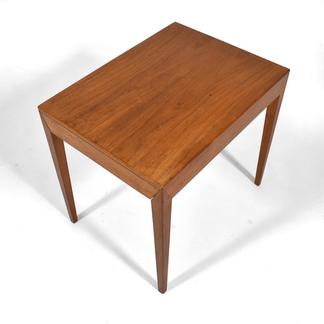 Severin Hansen Side Table/ Nightstand by Haslev Mobelfabrik For Sale - Image 9 of 10