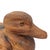 Mid 20th Century Japanese Showa Period Yakisugi Cryptomeria Duck Sculpture With Glass Eyes 14.5" For Sale - Image 5 of 11