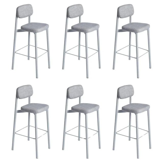 Grey Residence 75 Counter Chairs by Kann Design, Set of 6 For Sale - Image 6 of 6