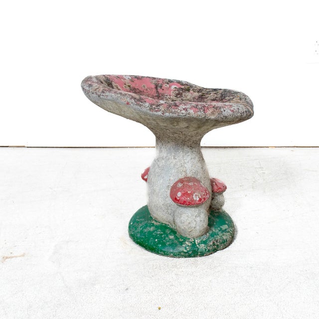 Mid-20th Century French Cast Concrete Mushroom Garden Seat or Stool For Sale - Image 15 of 18