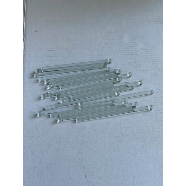Traditional Glass Swizzle Sticks For Sale - Image 3 of 4
