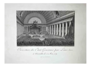 Ouverture des Etats Généraux, Original Etching, Late 18th Century