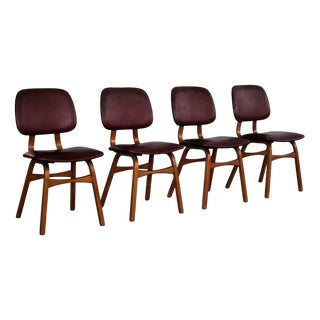 Vintage Dining Chairs, 1960s, Set of 4 For Sale