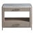 Contemporary Soren Stone Top Bedside Table For Sale
