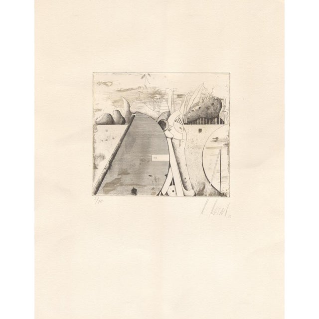 Karl Korab (1937 Falkenstein, Austria – ) “Untitled”, 1973 Etching on paper Signed, dated and numbered in pencil 463 × 364...