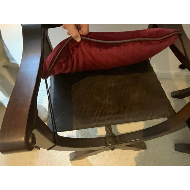 Brown 20th Century Pair Savonarola Chairs For Sale - Image 8 of 13