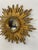 Gold Vintage 1970s French Gilded 13.5" Sunburst Wall Mirror For Sale - Image 8 of 18