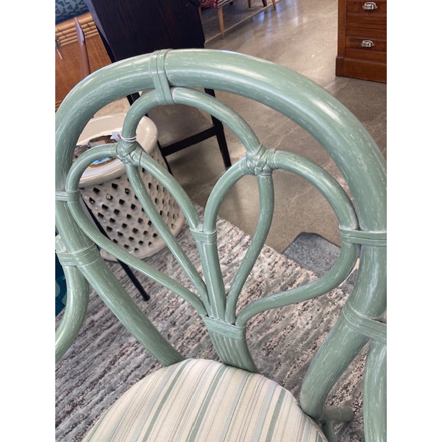 Set of 4 McGuire Coastal Chairs For Sale - Image 13 of 16
