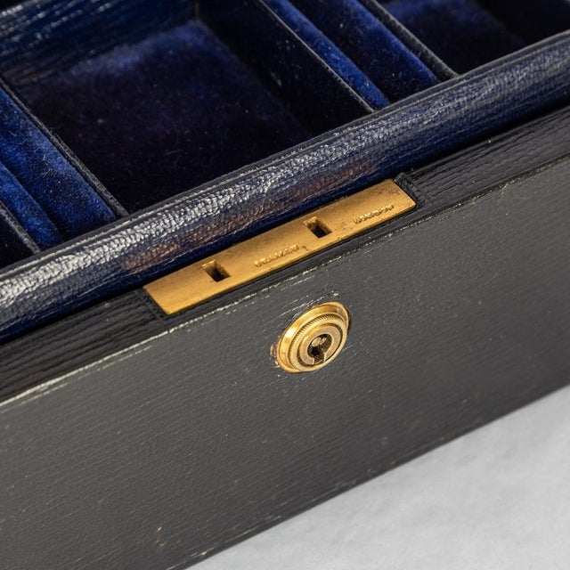 20th Century Leather Jewellery Box, 1920s For Sale - Image 12 of 18