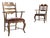 Vintage Brutalist Oak Razorblade Armchairs attributed to Henning Kjærnulf, 1960s, Set of 2 For Sale