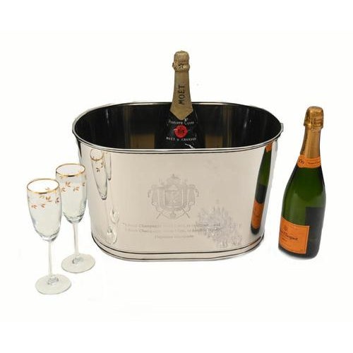 Silver-Plated Wine Cooler, 1940s For Sale - Image 9 of 9