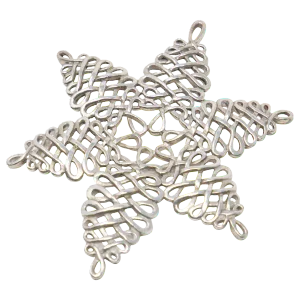 2000 Lunt Sterling Snowflake Ornament