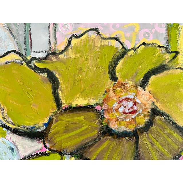 "Blooming Petals" Framed Original Painting by Shann Spishak For Sale - Image 4 of 10