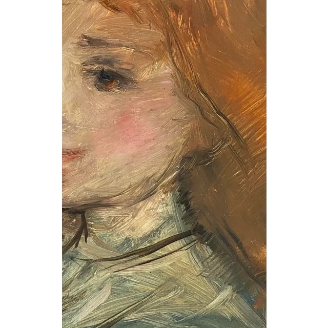 Lucien Moretti, Jeune fille, Oil on Canvas, Framed For Sale - Image 4 of 10