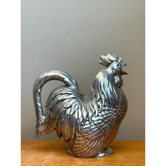 Vintage Arthur Court Pewter Rooster Pitcher For Sale - Image 9 of 18